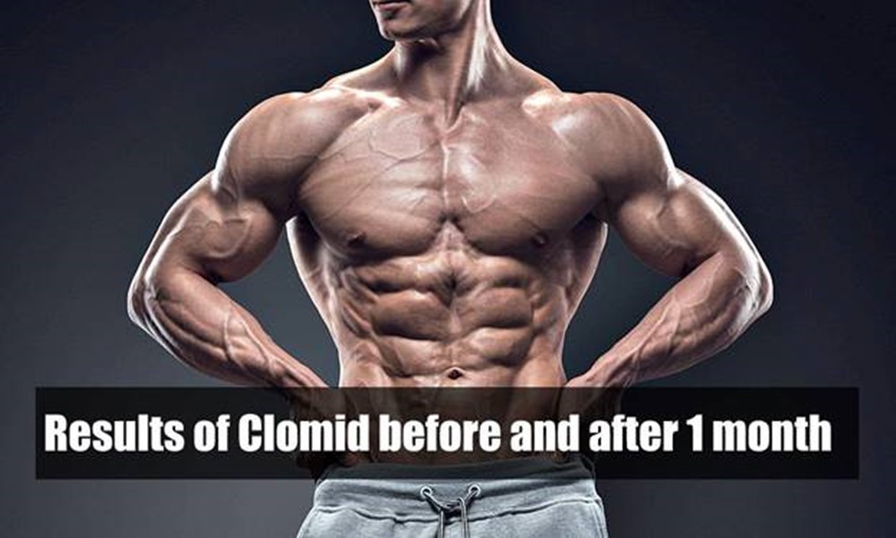 What results of Clomid before and after 1 month?