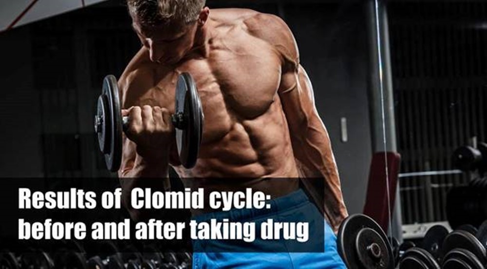 Results of  Clomid cycle: before and after taking drug